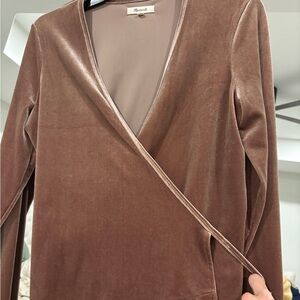 Madewell Taupe Knit Top